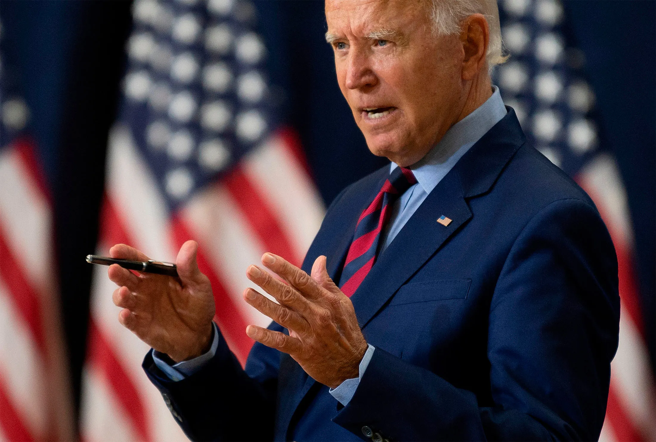 Joe Biden speaks in Wilmington, Delaware, on Sept. 4.