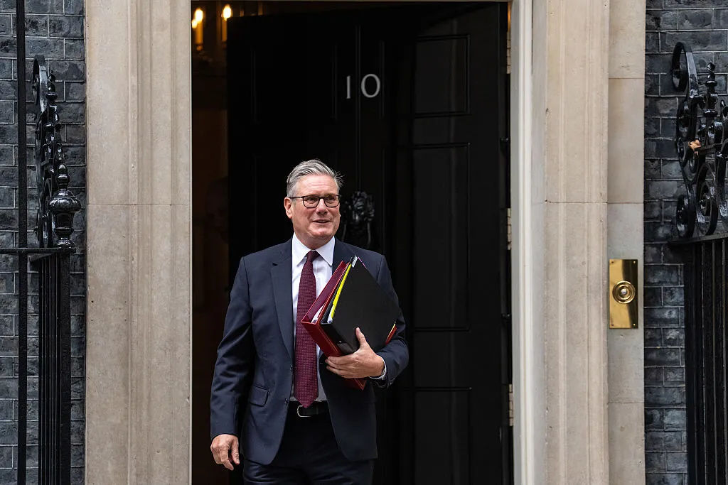 Keir Starmer departs 10 Downing Street.