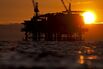 oil rig sun