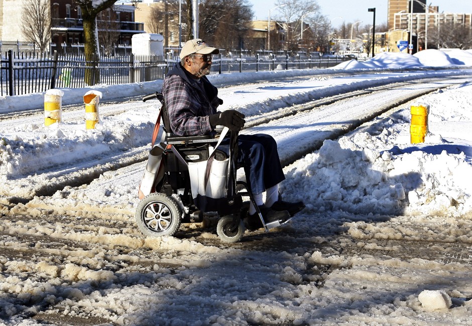 Wheelchair users can face difficult conditions longer in the aftermath of snow storms.