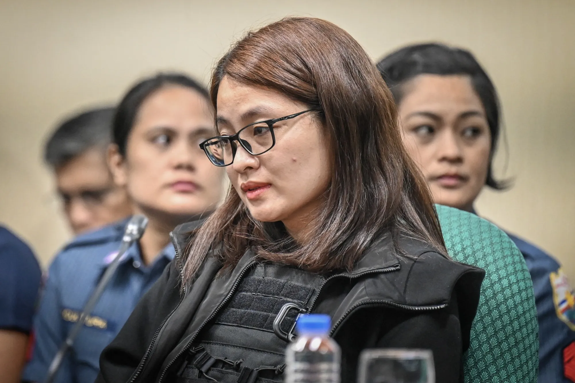 Alice Guo attends a hearing at the Senate in Manila in September.