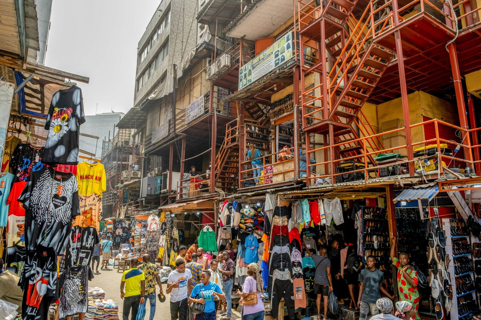 Idumota market in Lagos, Nigeria.