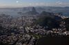 Guanabara Bay is seen in this aerial photograph of Rio de Janeiro, Brazil.