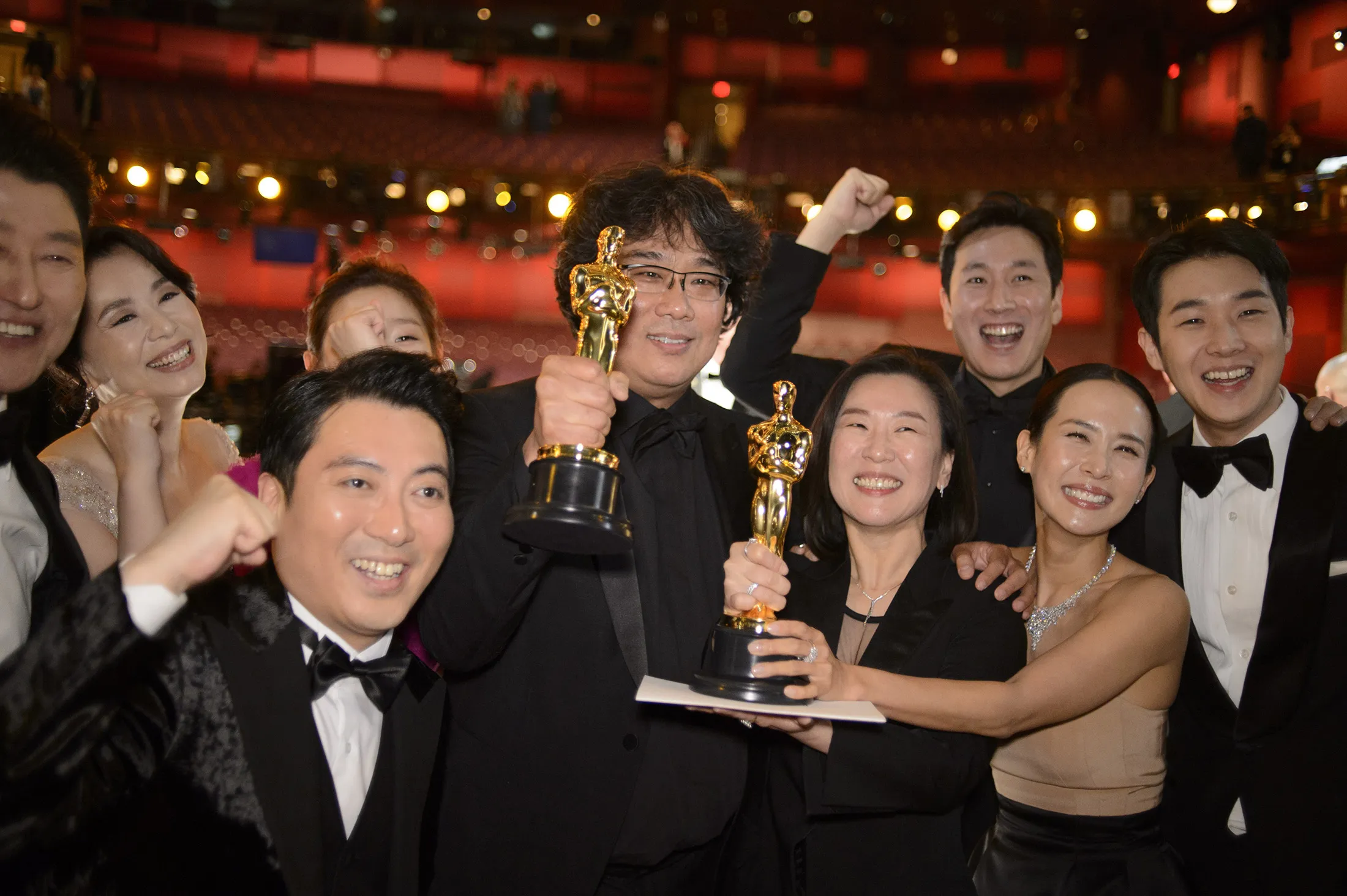 Cast and crew of Parasite