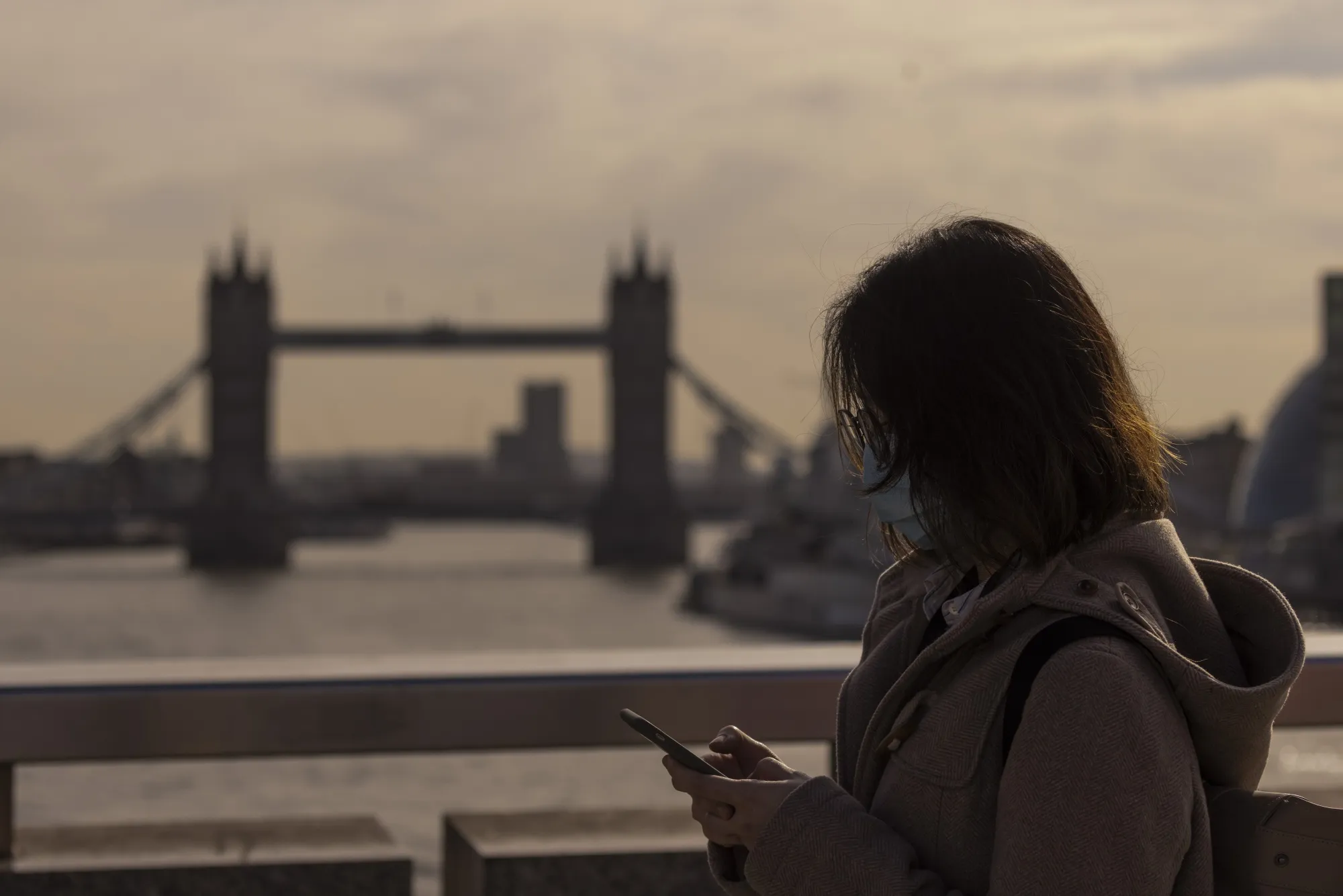 Walking to work and catching up on the latest terrifying headlines.