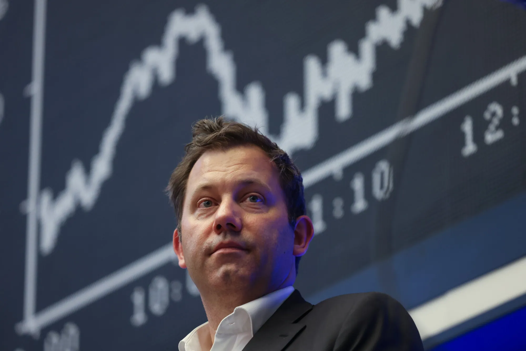 German Finance Minister Lars Klingbeil&nbsp;in Frankfurt on June 13.