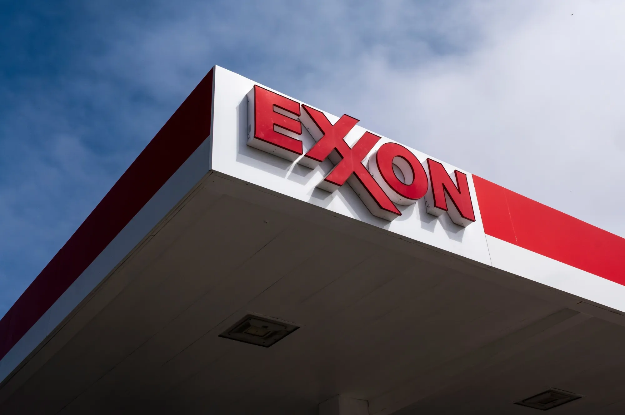 An Exxon gas station in Albany, California.