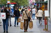 London's Shopping District Ahead Of Retail Figures Release