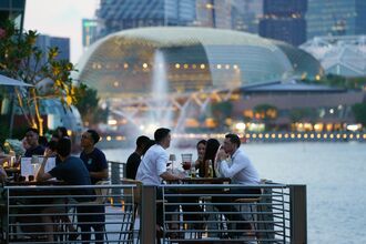 General Views of Singapore as City-State Keeps Monetary Policy Tight as Price Risks Linger