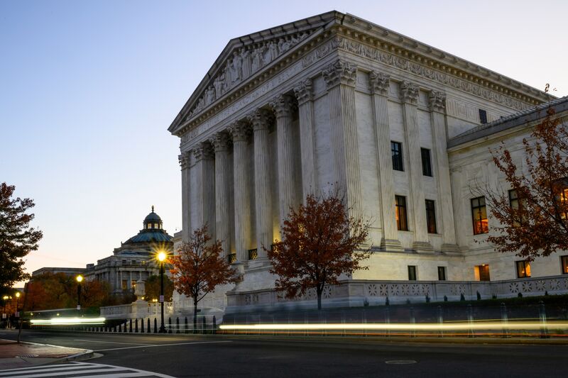 The US Supreme Court in Washington on Nov. 4.