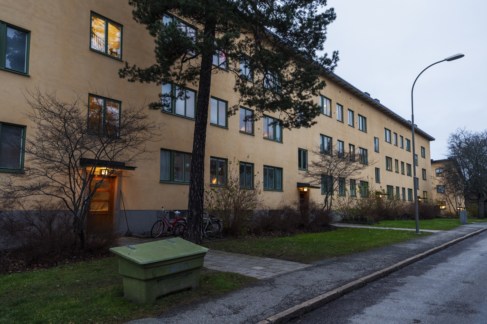 Barnrikehus at Hasselquistvagen in the&nbsp;Hammarbyhöjden neighborhood&nbsp;in southern Stockholm on Dec. 7.