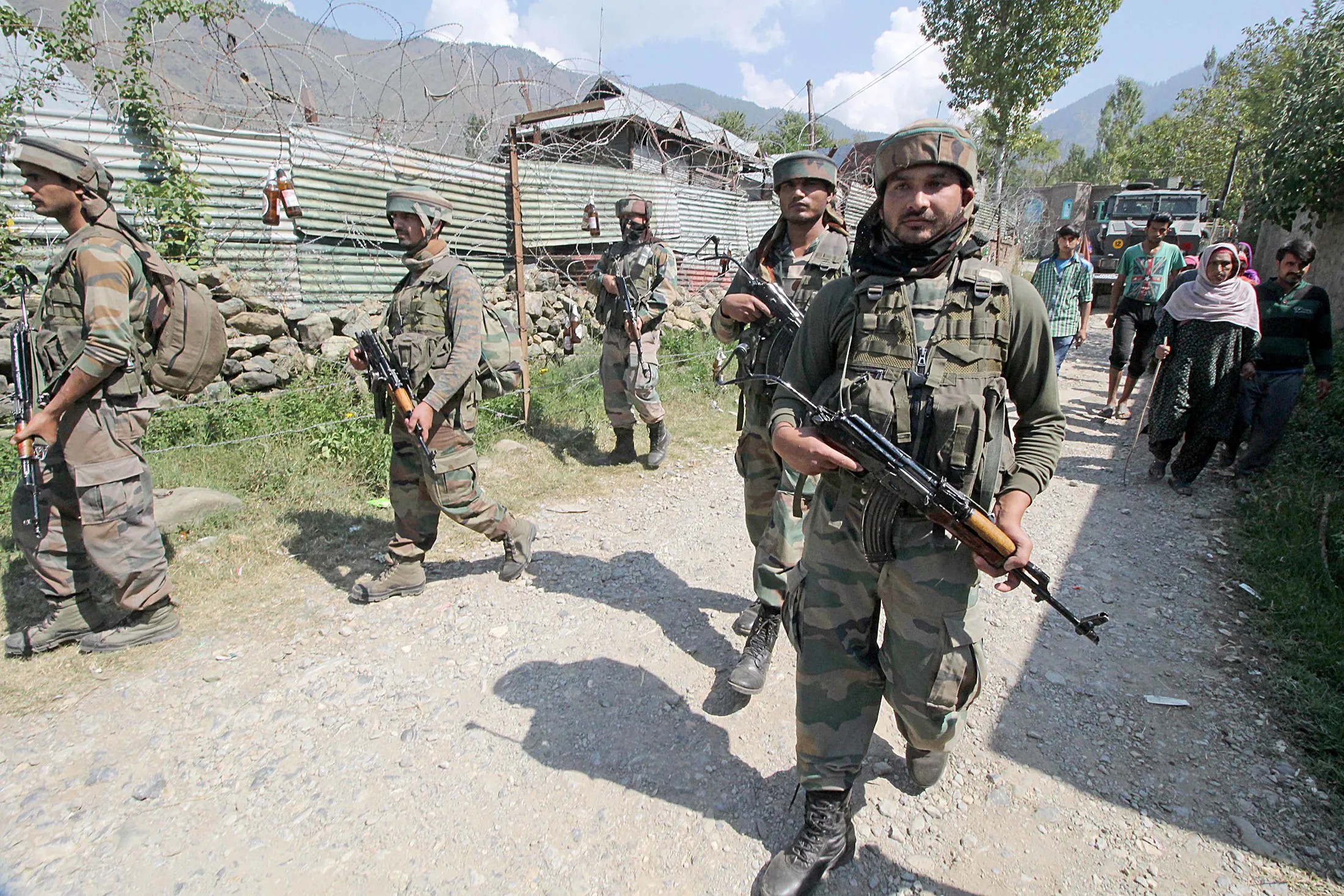 Indian army soldiers.
