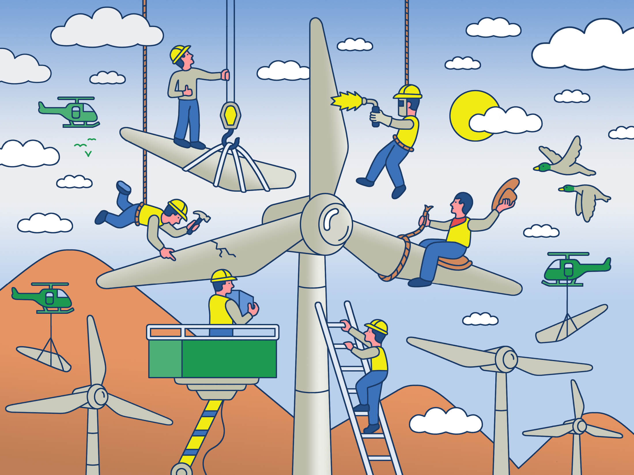 Hottest Job in US, Wind-Turbine Technician, Is Fully Remote, Pays