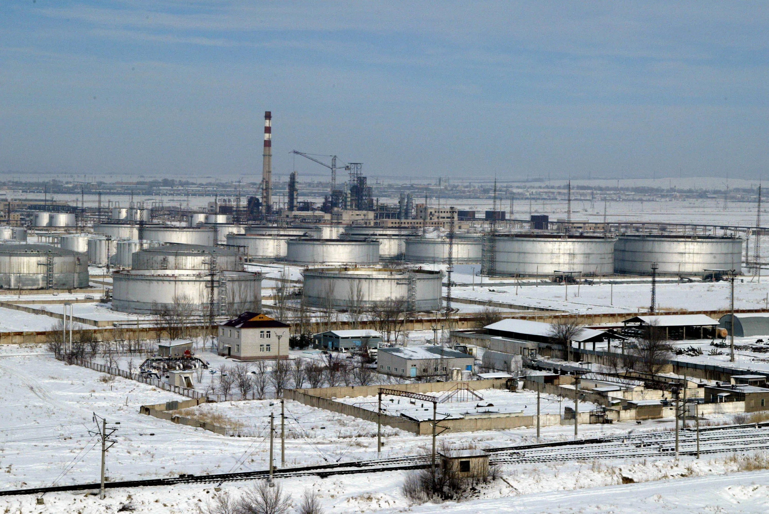 Petroleum tanks&nbsp;in Chemkent, Kazakhstan.&nbsp;