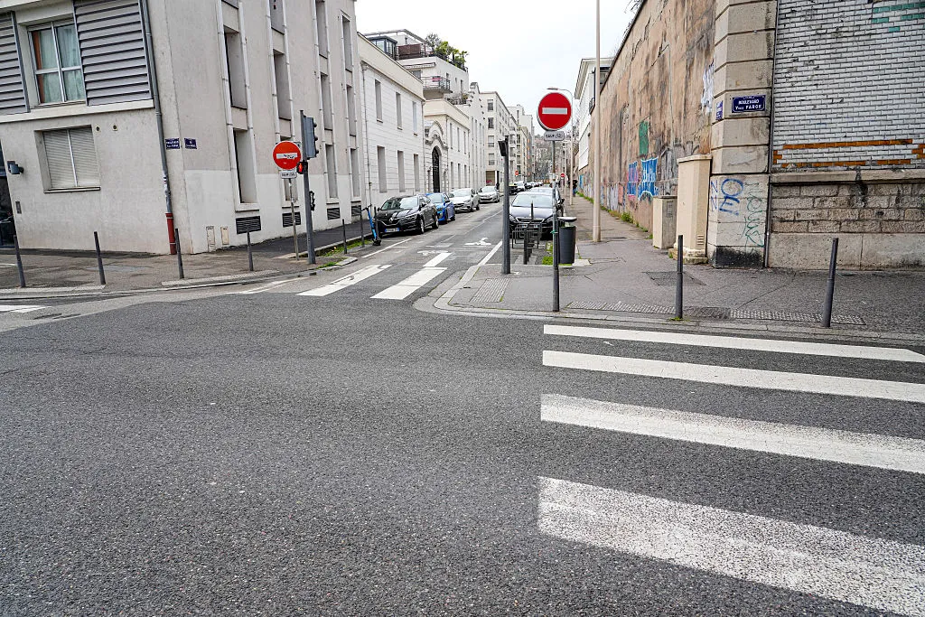 The intersection between Rue Victor Lagrange and Boulevard Yves Farge, the place where clashes between rival gangs of far-right and far-left militants began, which led to the fatal attack on Quentin Deranque in Lyon.