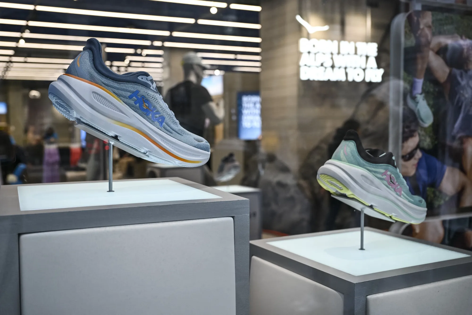 A Hoka store in New York on April 11, 2025.