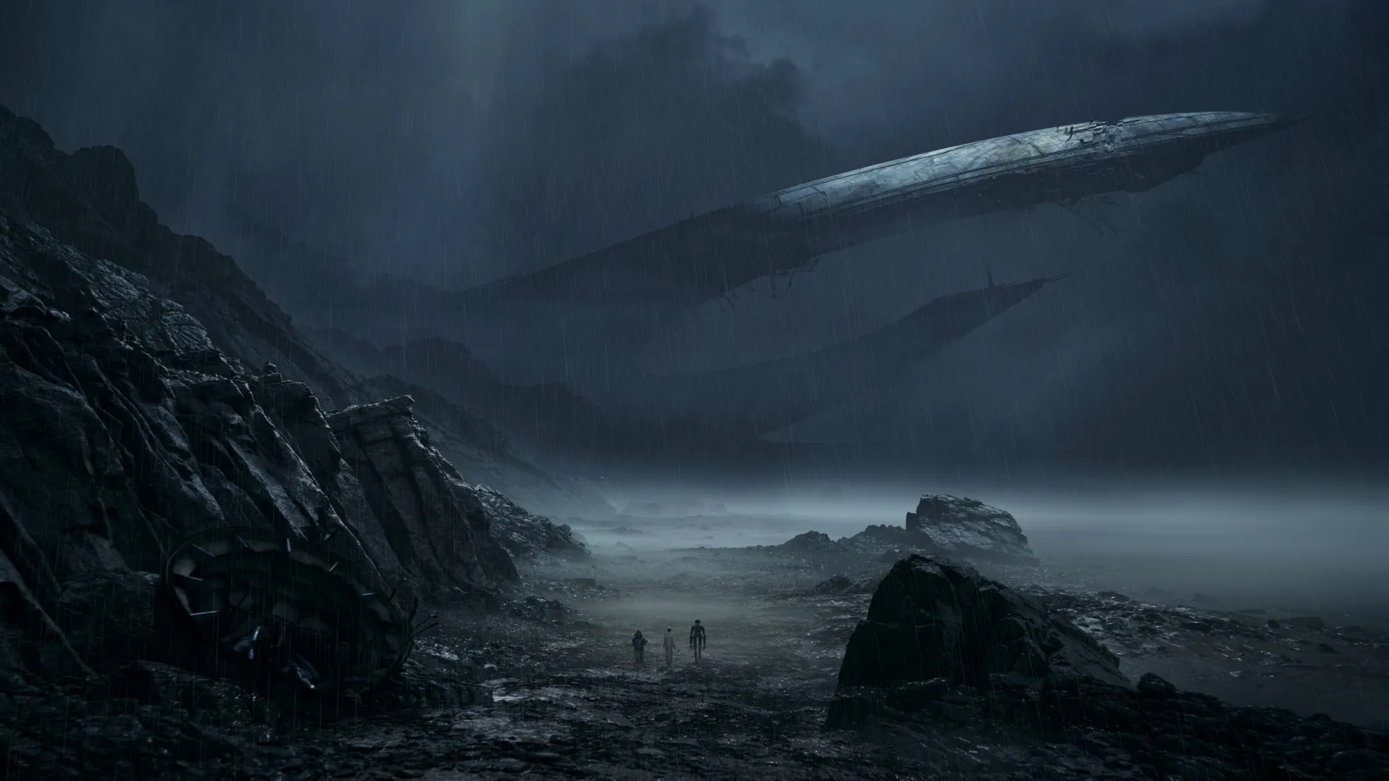 An ancient starship&nbsp;in&nbsp;Star Wars: Fate of the Old Republic.