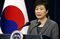 South Korean President Park Geun Hye expresses her readiness to resign from her post before her term ends during a nationally televised address in Seoul on Nov. 29, 2016. Park has been under fire over her alleged role in a corruption and influence-peddling scandal. (Pool photo)(Kyodo)==Kyodo