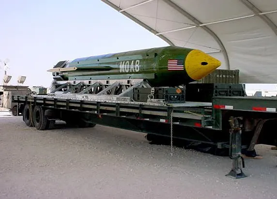 The Massive Ordnance Air Blast bomb.
