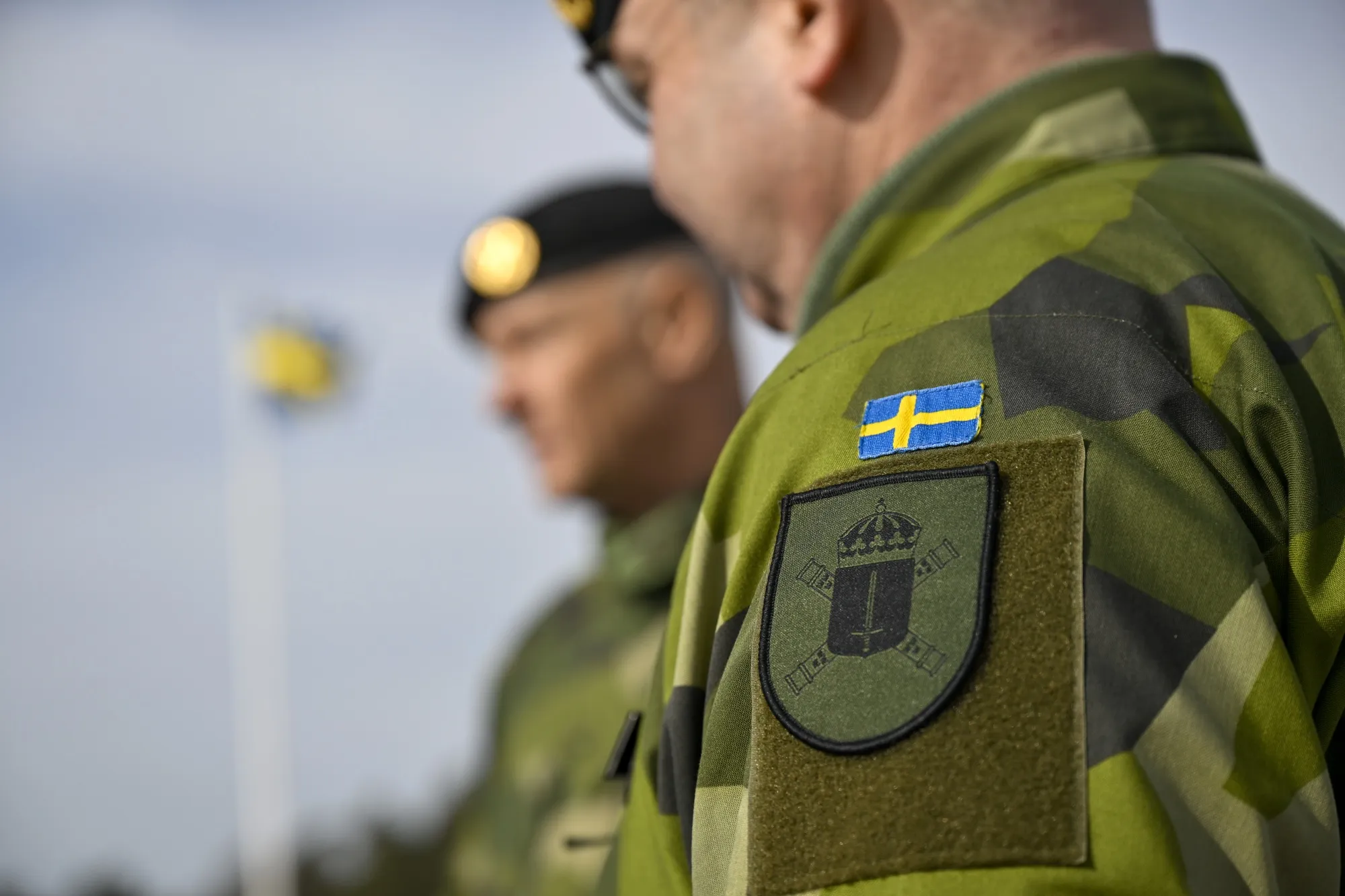 Swedish military at a base near Visby, Sweden.