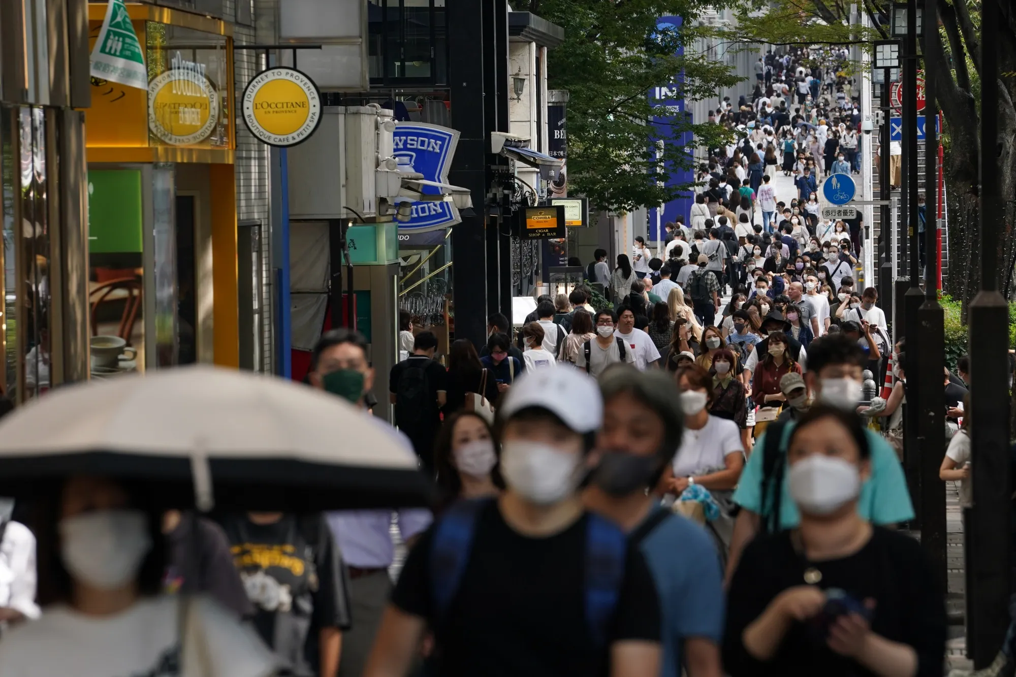 Visitors Crowd Harajuku and Shibuya Area of Tokyo As Covid Cases Continue To Fall