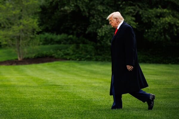 President Trump Departs White House For Trump National Golf Club