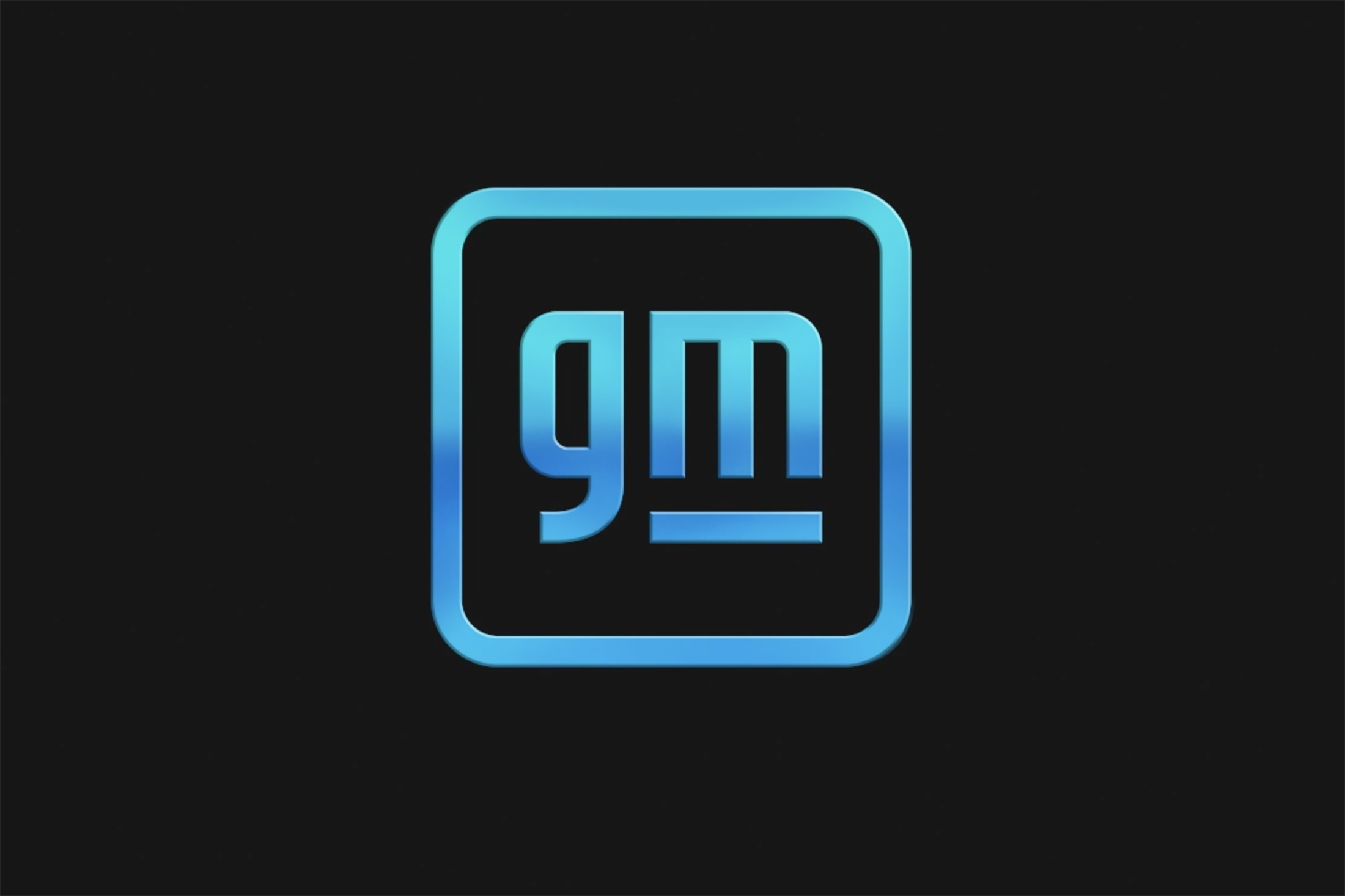 New General Motors (GM) logo