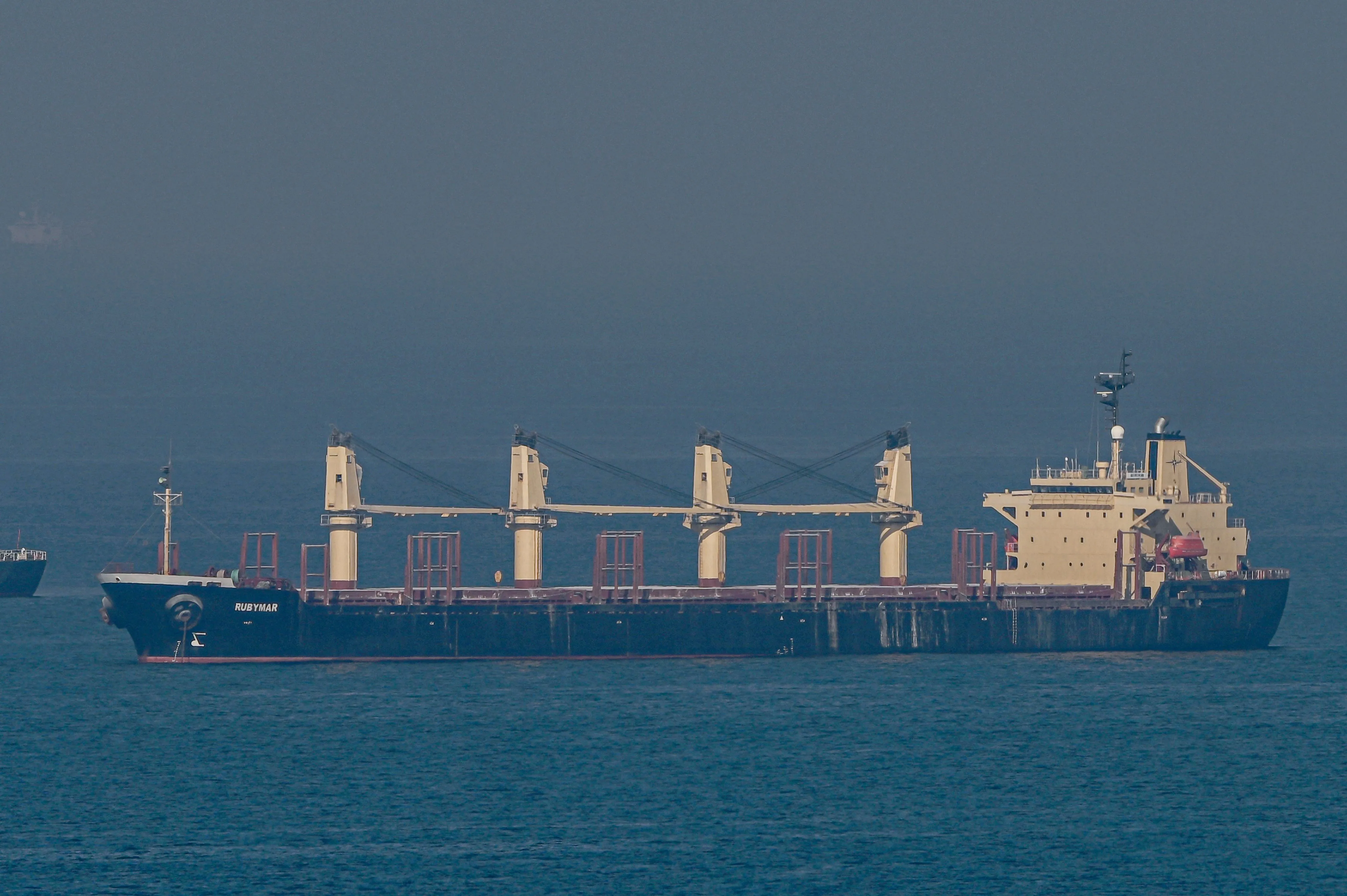 Rubymar in the Black Sea off the coast of&nbsp;Istanbul in 2022.