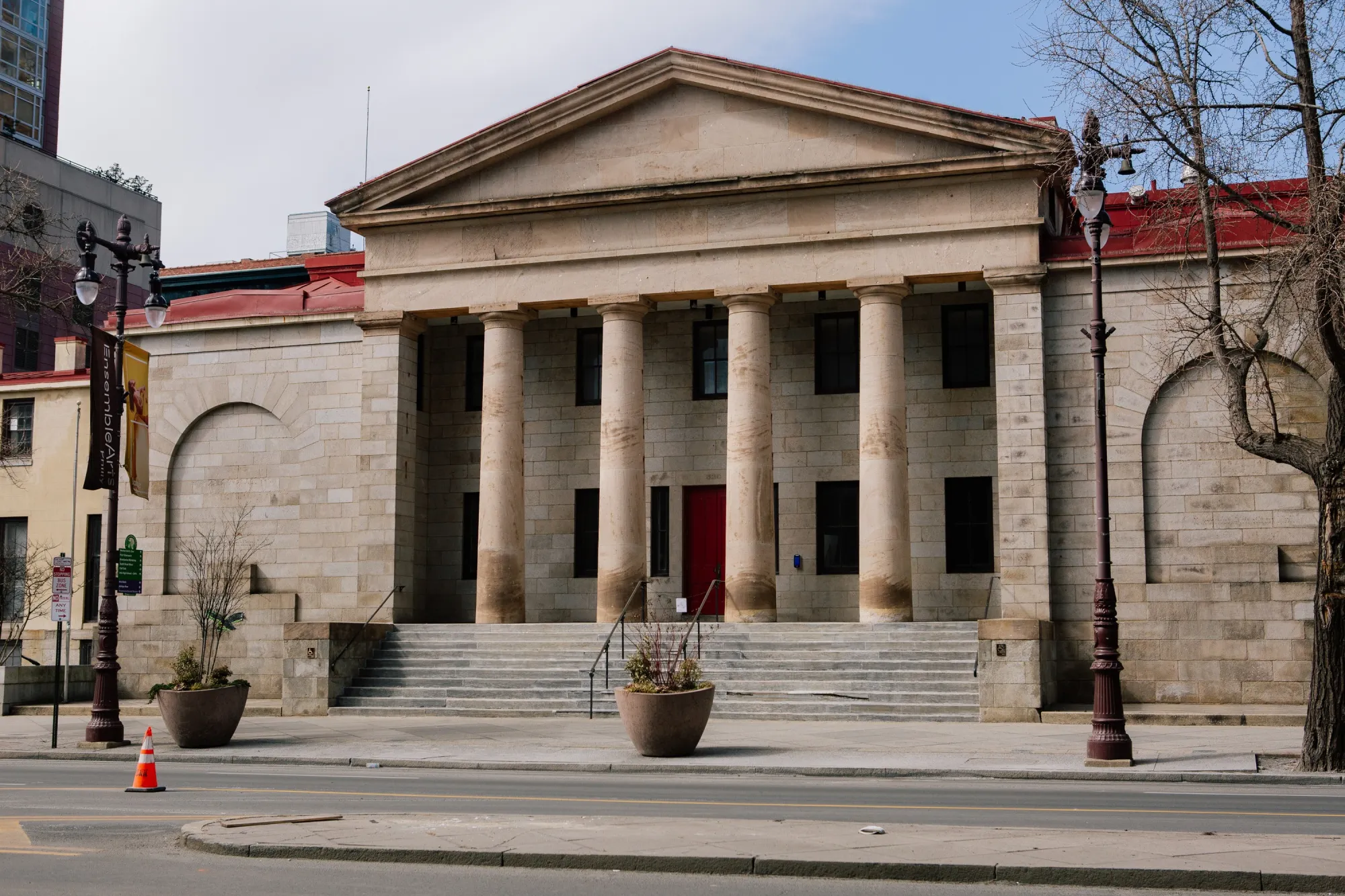 The exterior of Dorrance Hamilton Hall, one of the many former University of the Arts buildings, in Philadelphia.