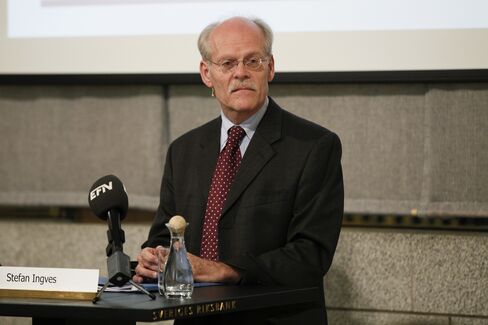 Riksbank Governor Stefan Ingves News Conference
