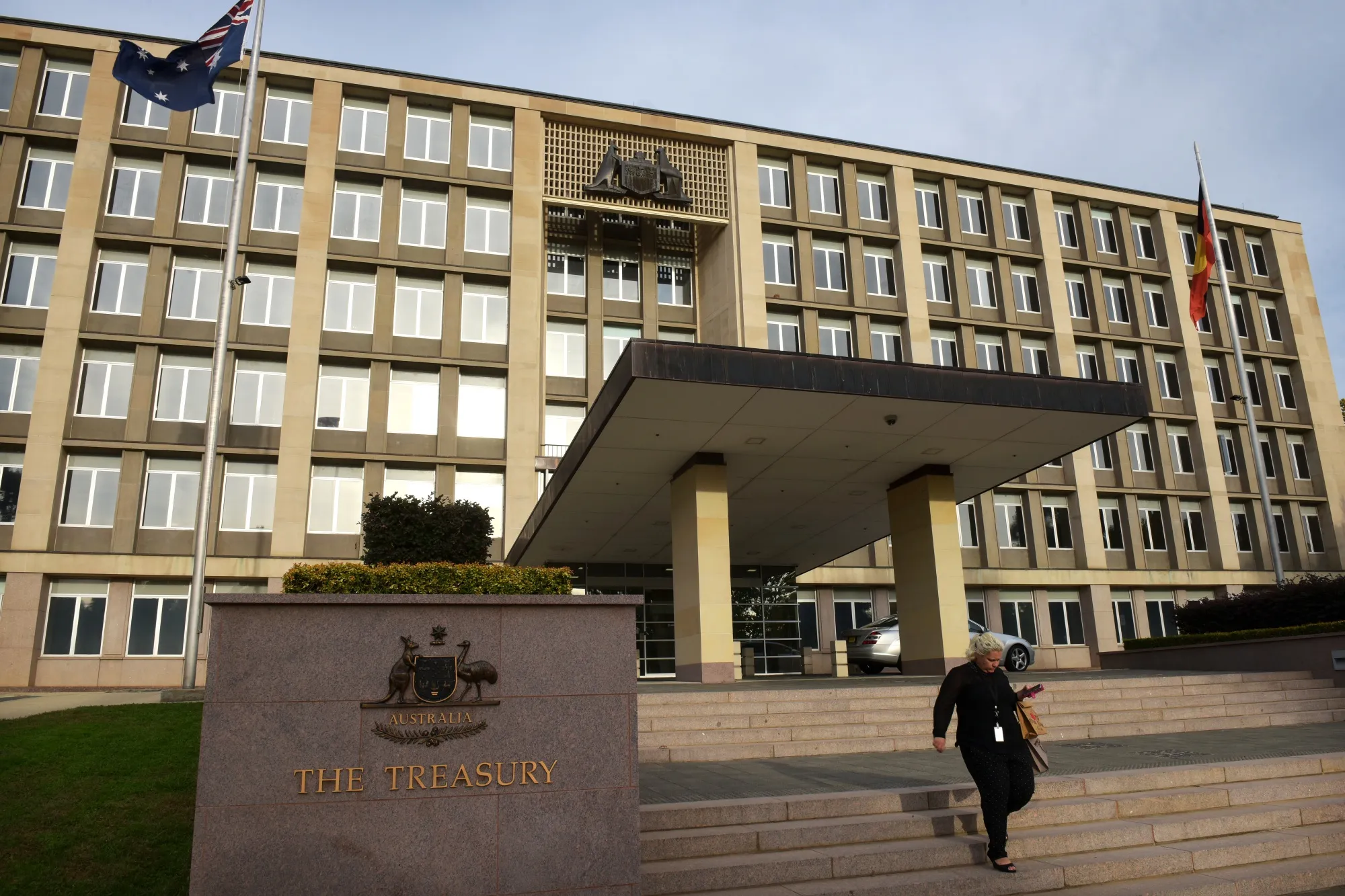 The Treasury building in Canberra, Australia.