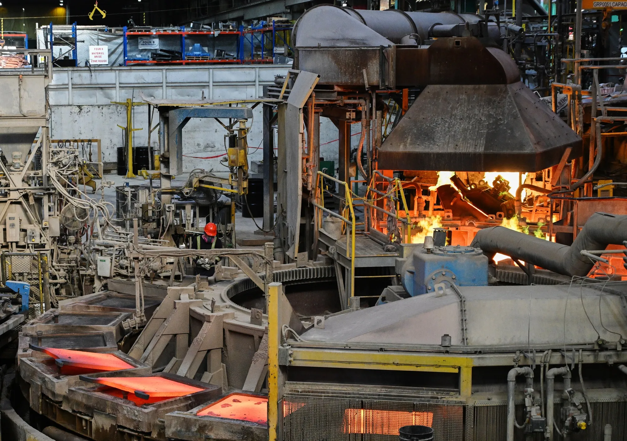 A Glencore copper refinery in Montreal in 2025.