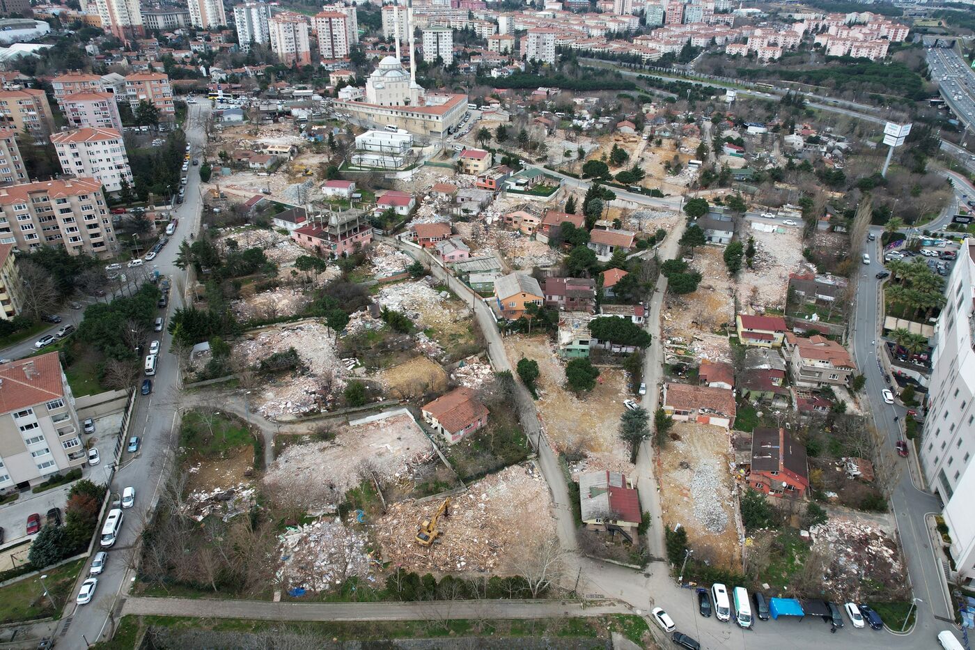 A neighborhood in Istanbul's Besiktas district following the demolition of at-risk buildings on March 7.Photographer: Mustafa Alkaç/KİPTAŞ