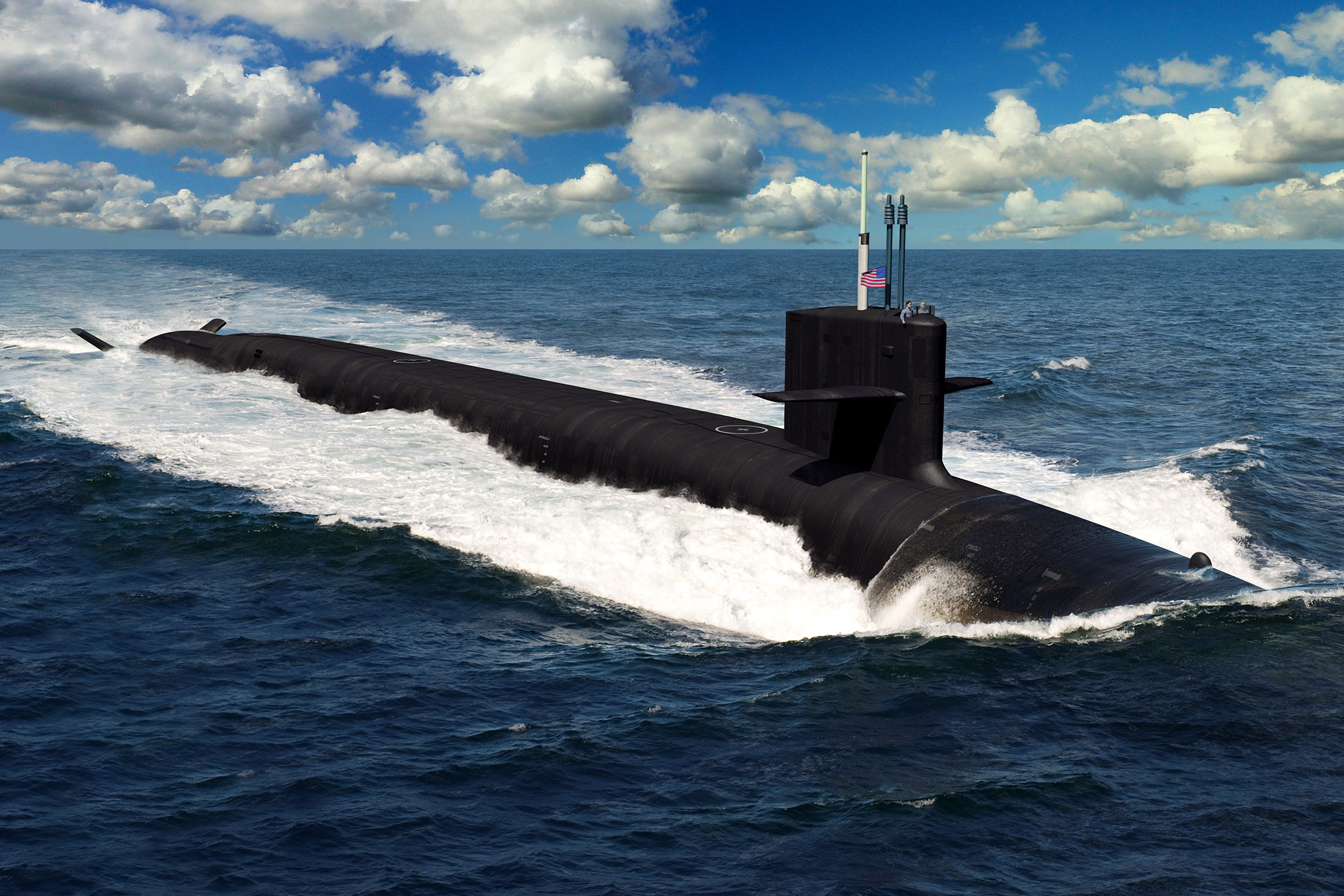 A rendering of the future Columbia-class ballistic missile submarines.