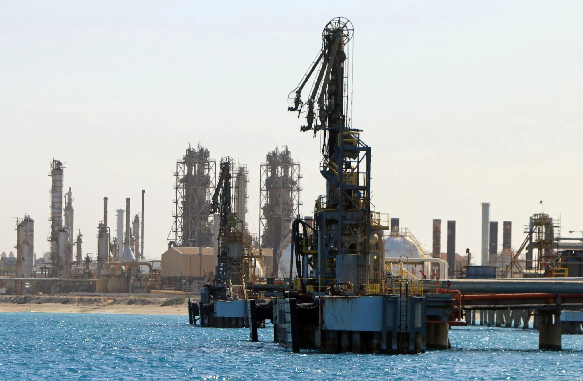An oil facility in&nbsp;al-Buraqah, Libya.