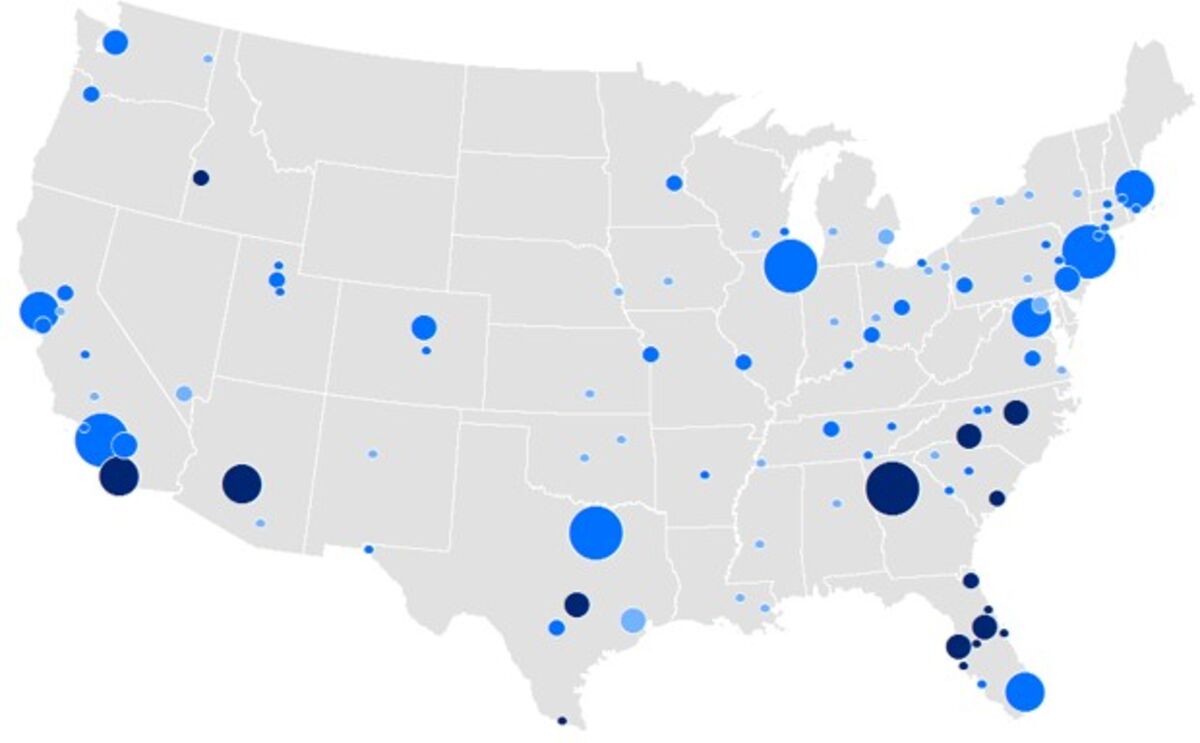 Where Telecommuting Is on the Rise in U.S. Metros - Bloomberg