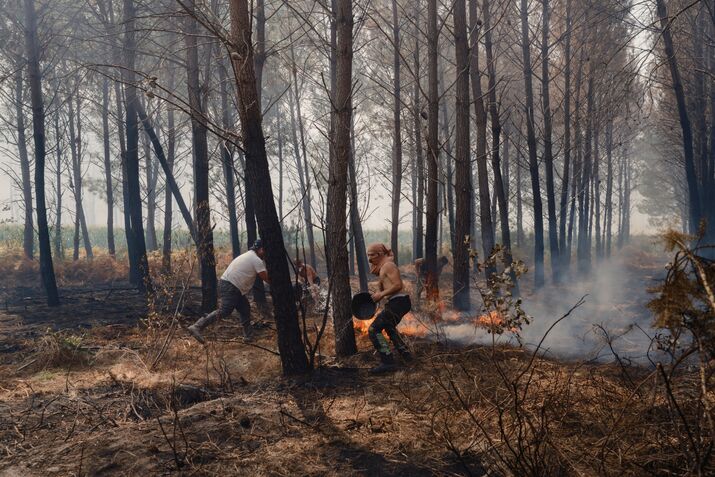 Wildfires in Southwest France