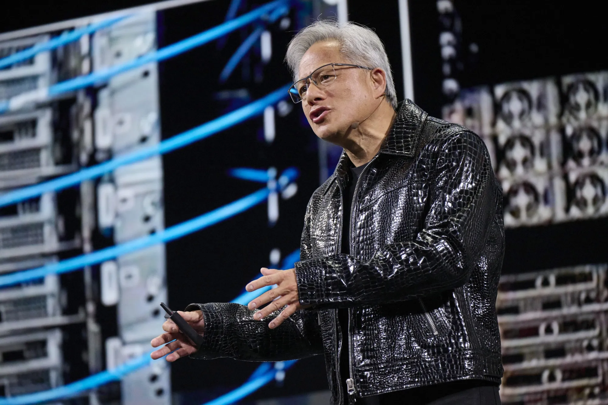 Jensen Huang at 2025 CES event on Jan. 6.