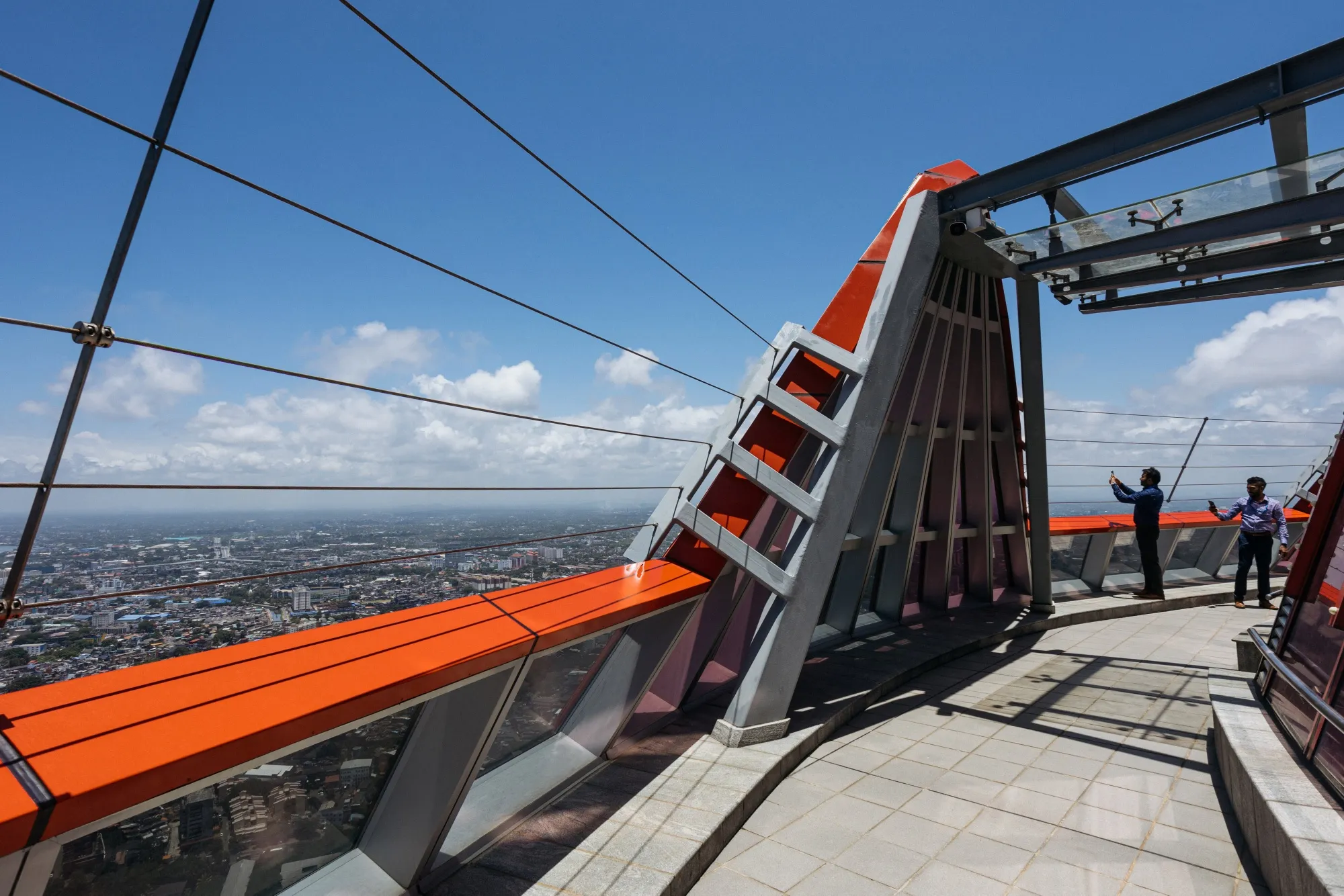 The observation deck at&nbsp;the Colombo Lotus Tower.