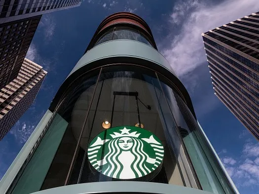 A Starbucks coffee shop in San Francisco.