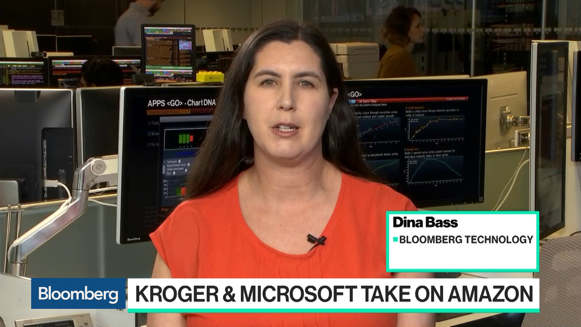 Kroger Microsoft Create Futuristic Grocery Store Amazon Take Note Bloomberg