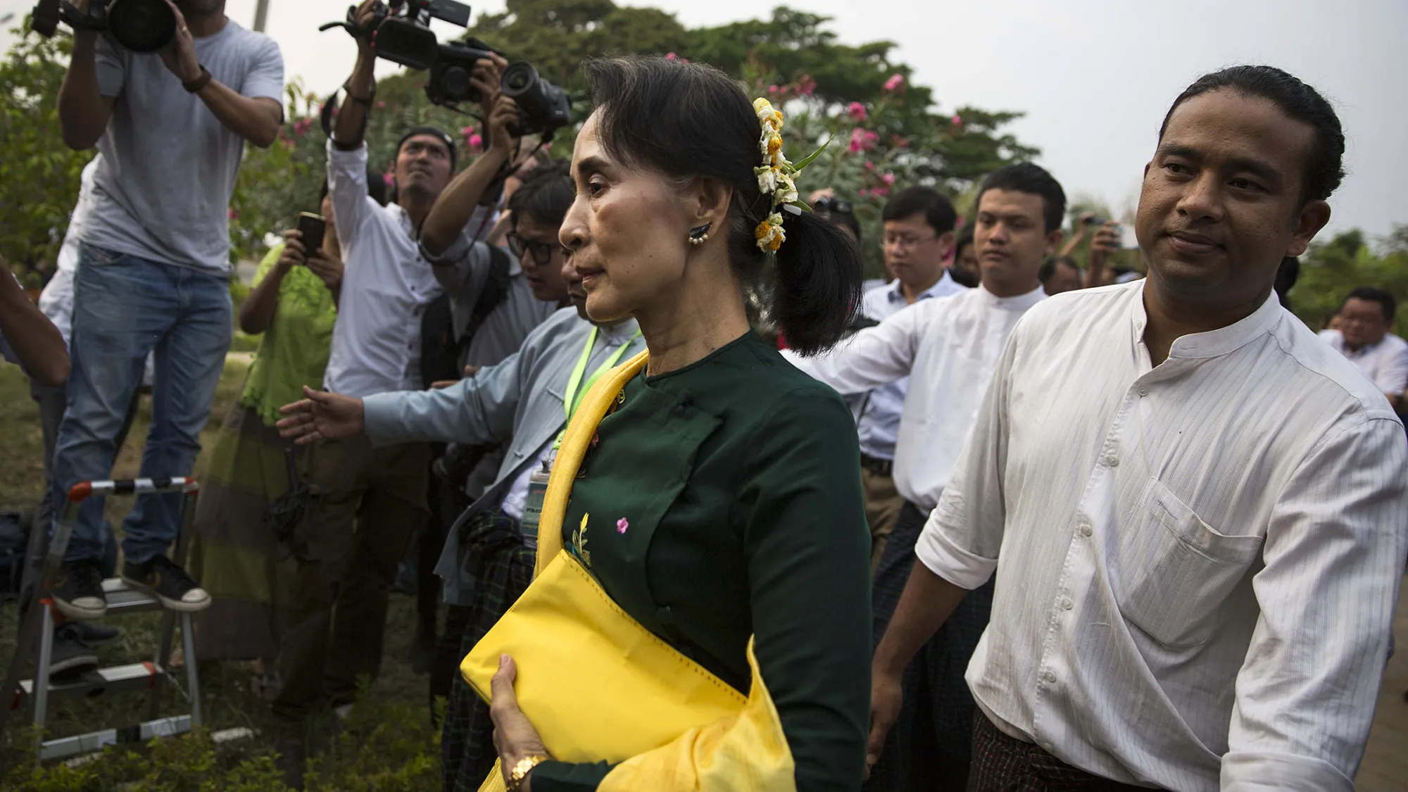 Aung San Suu Kyi.

