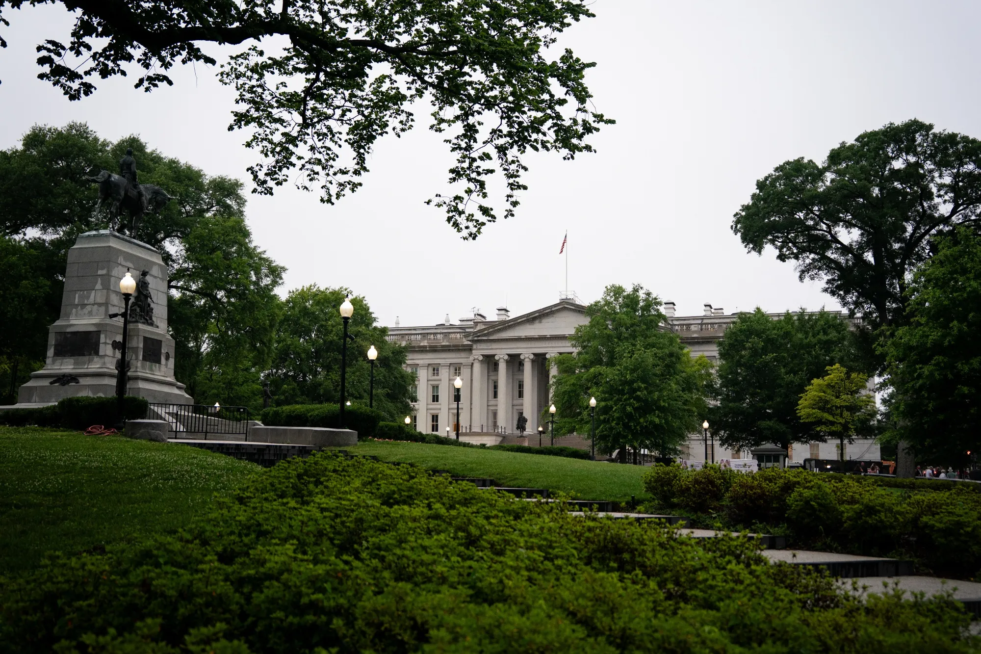 The US Treasury building in Washington&nbsp;