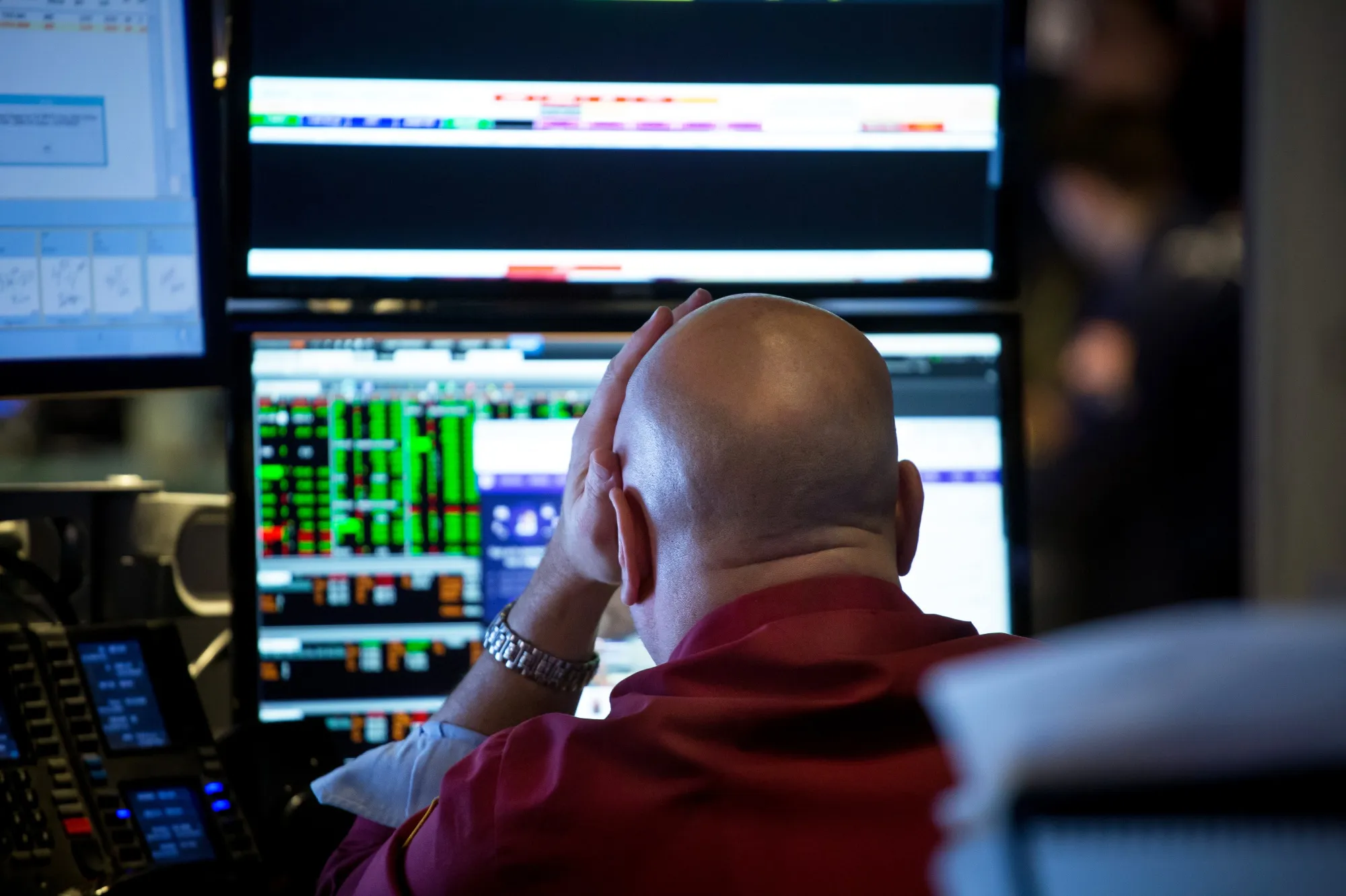 Trading On The Floor Of The NYSE As Tech Rally Lifts U.S. Stocks 