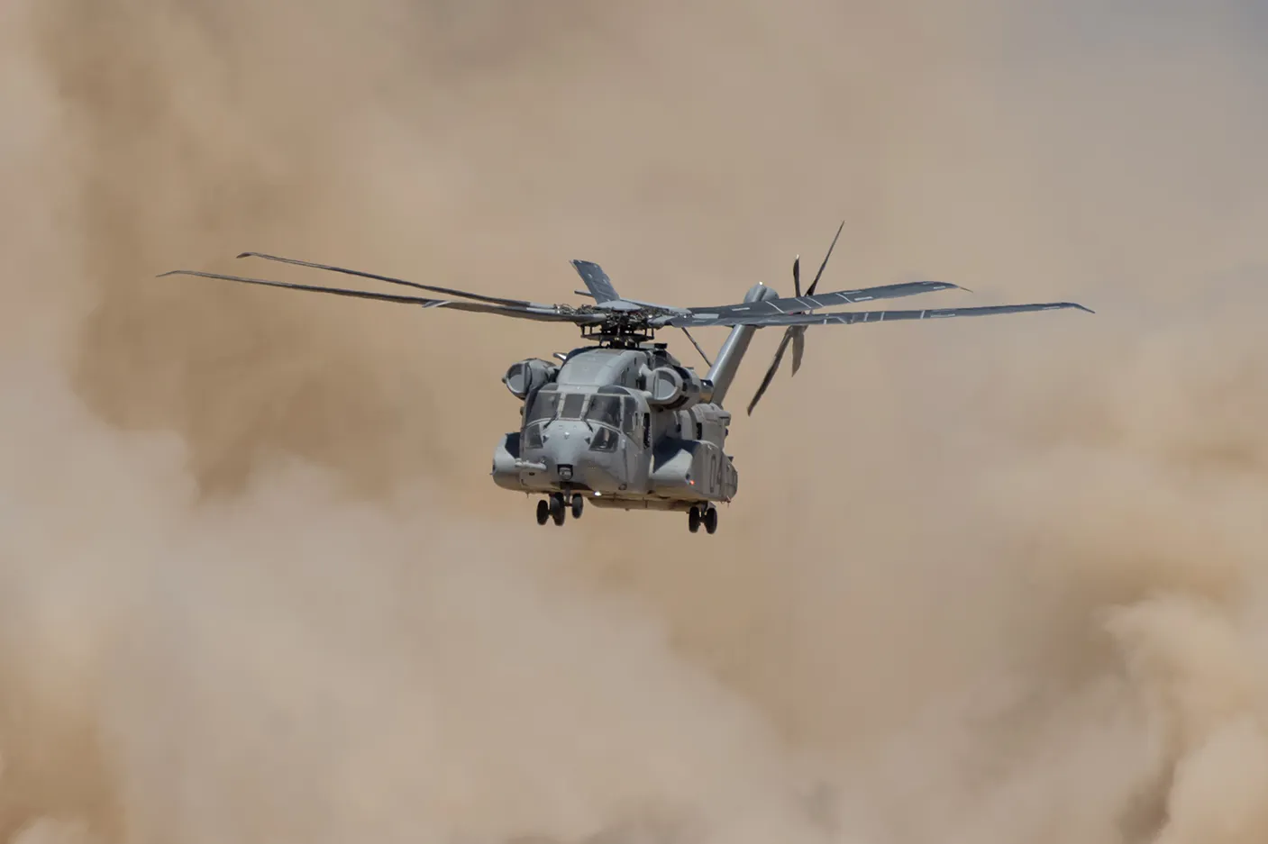 A CH-53K King Stallion heavy lift helicopter