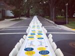 &quot;The Longest Table&quot; spans two blocks in downtown Tallahassee.