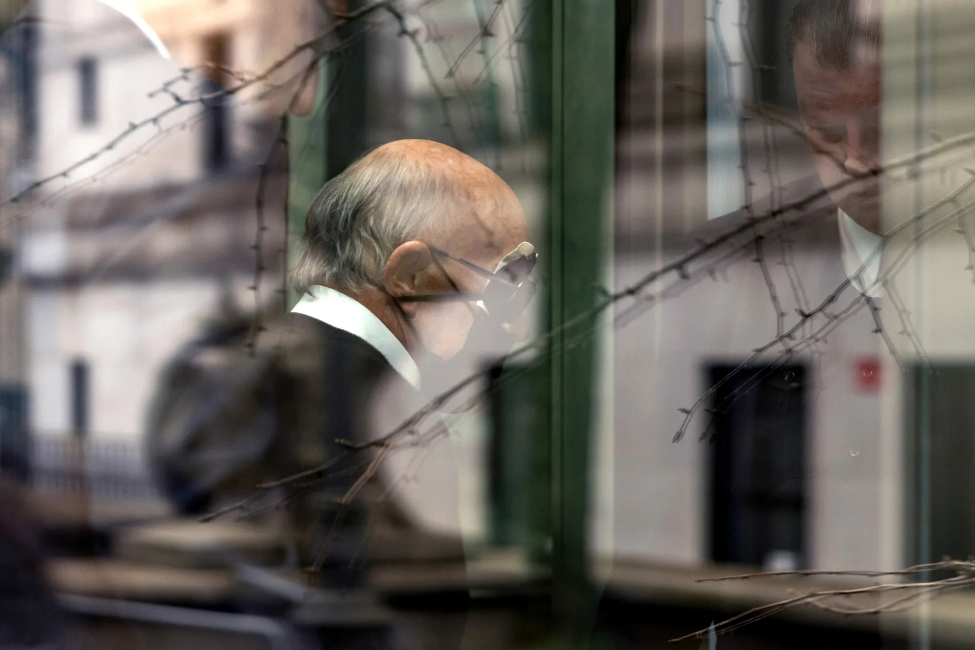 Joe Lewis arrives at federal court in New York, on April 4.