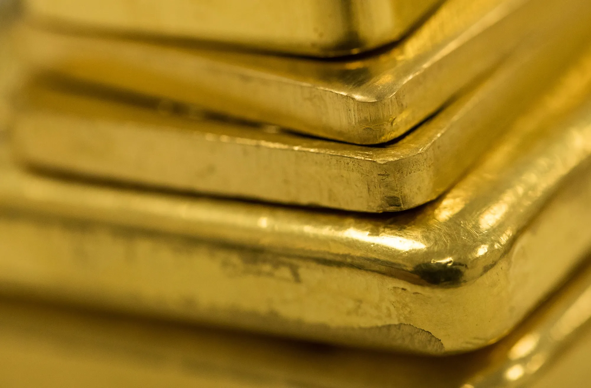 A stack of gold ingots.
