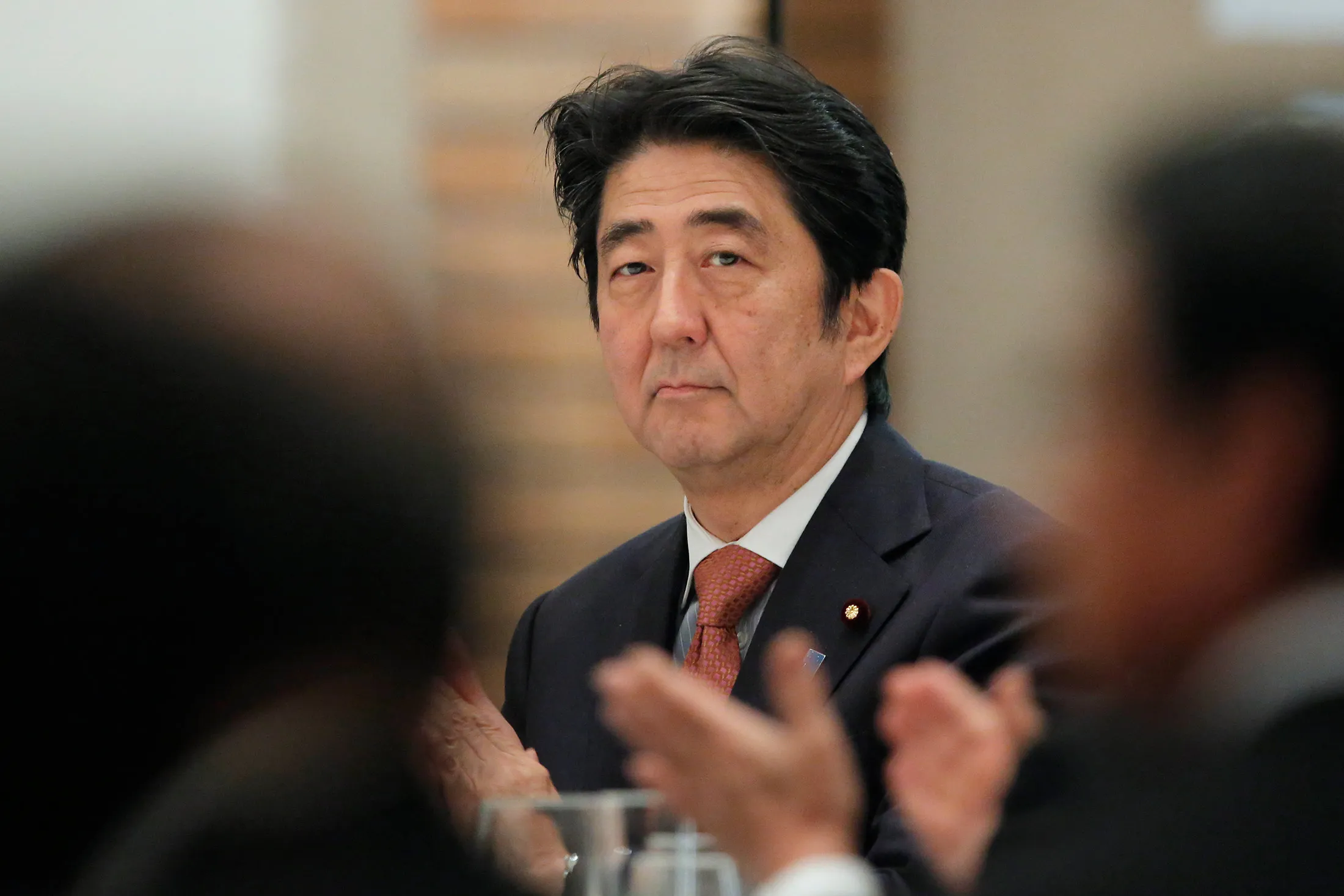 Shinzo Abe, Japan's prime minister.
