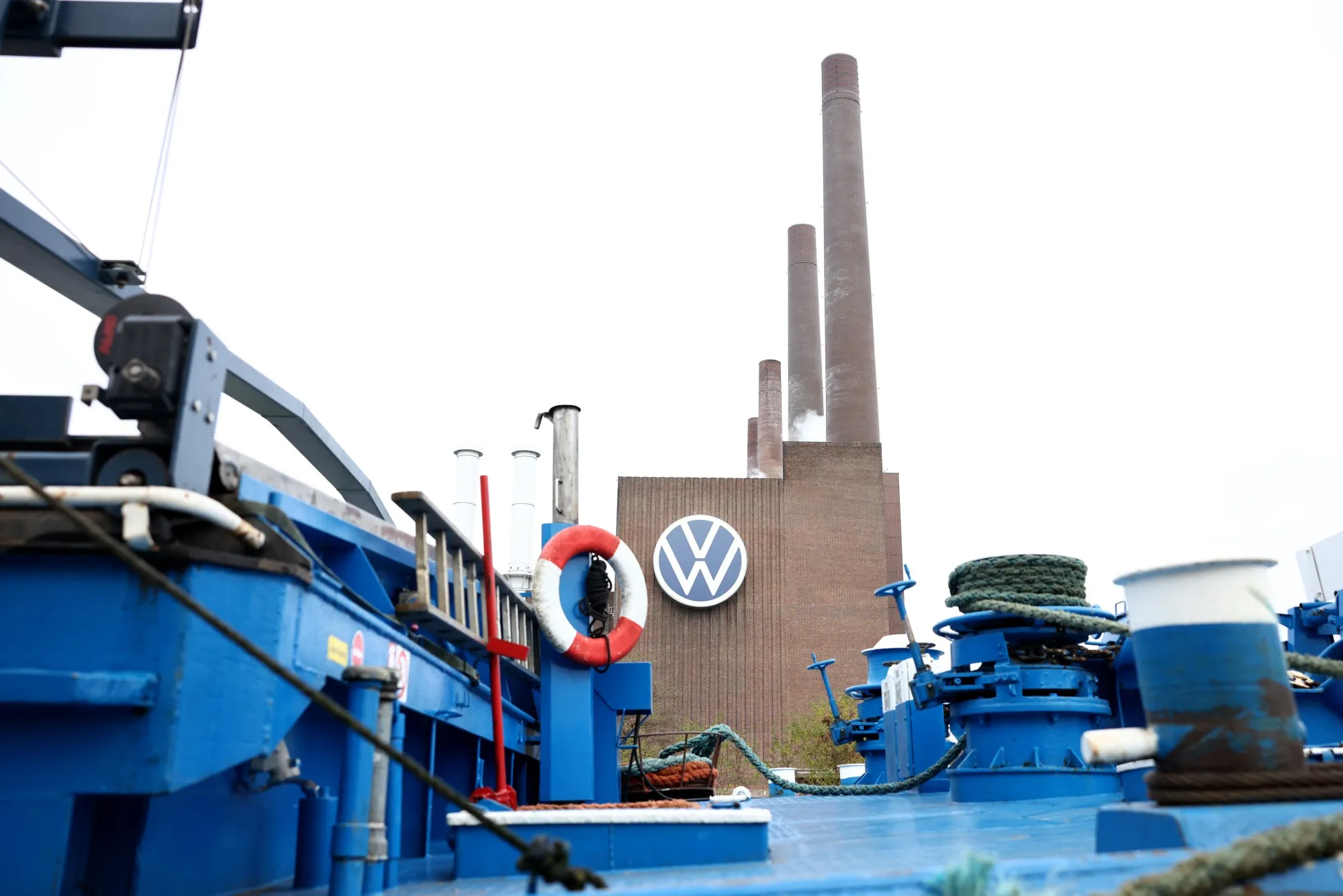 The Volkswagen AG headquarters and auto plant complex in Wolfsburg.